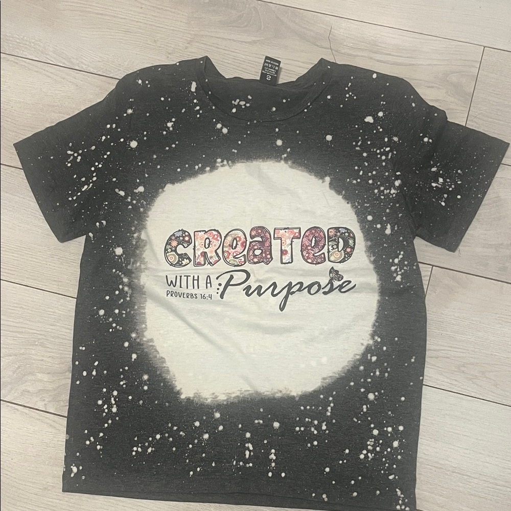 Black Graphic Kids T-Shirt